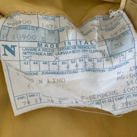 Vintage 70s GUCCI Resort Summer linen Jacket men's blazer Made in Italy. - Picture 5 of 8